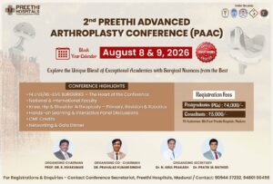 2nd Preethi Advanced Arthroplasty Conference (PAAC) 2026